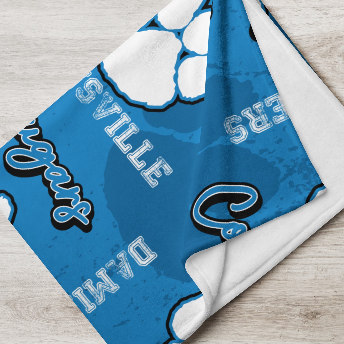 Albers/Damiansville Cougars Throw Blanket