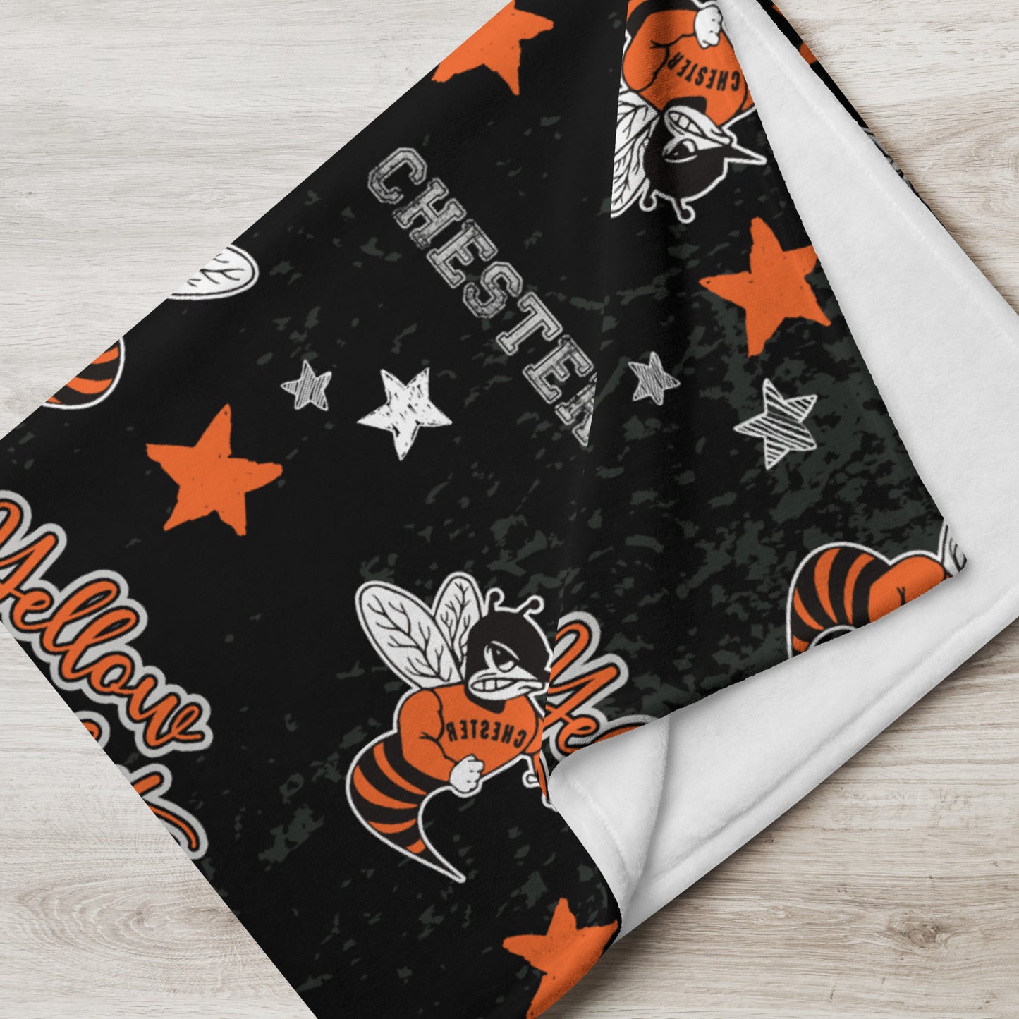 Chester Yellow Jackets Throw Blanket
