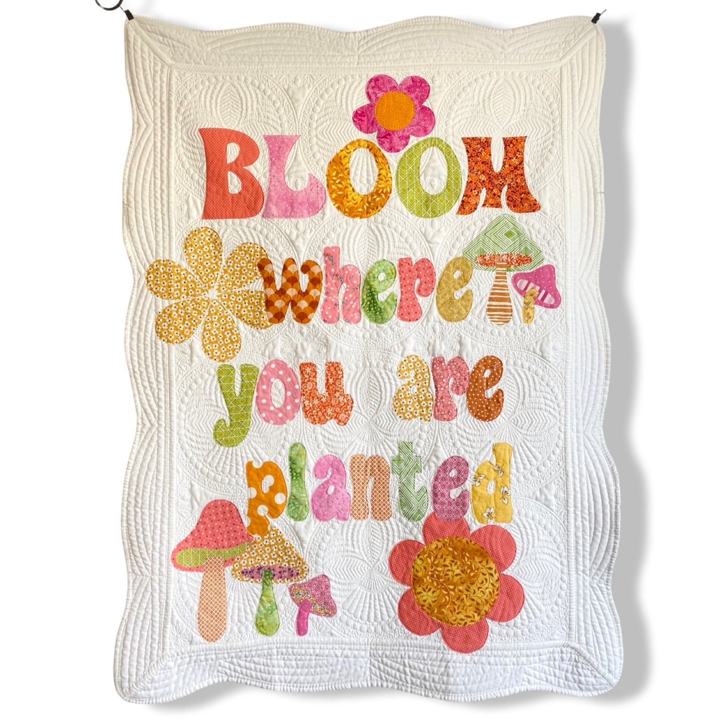 Bloom Where You Are Planted Baby Quilt