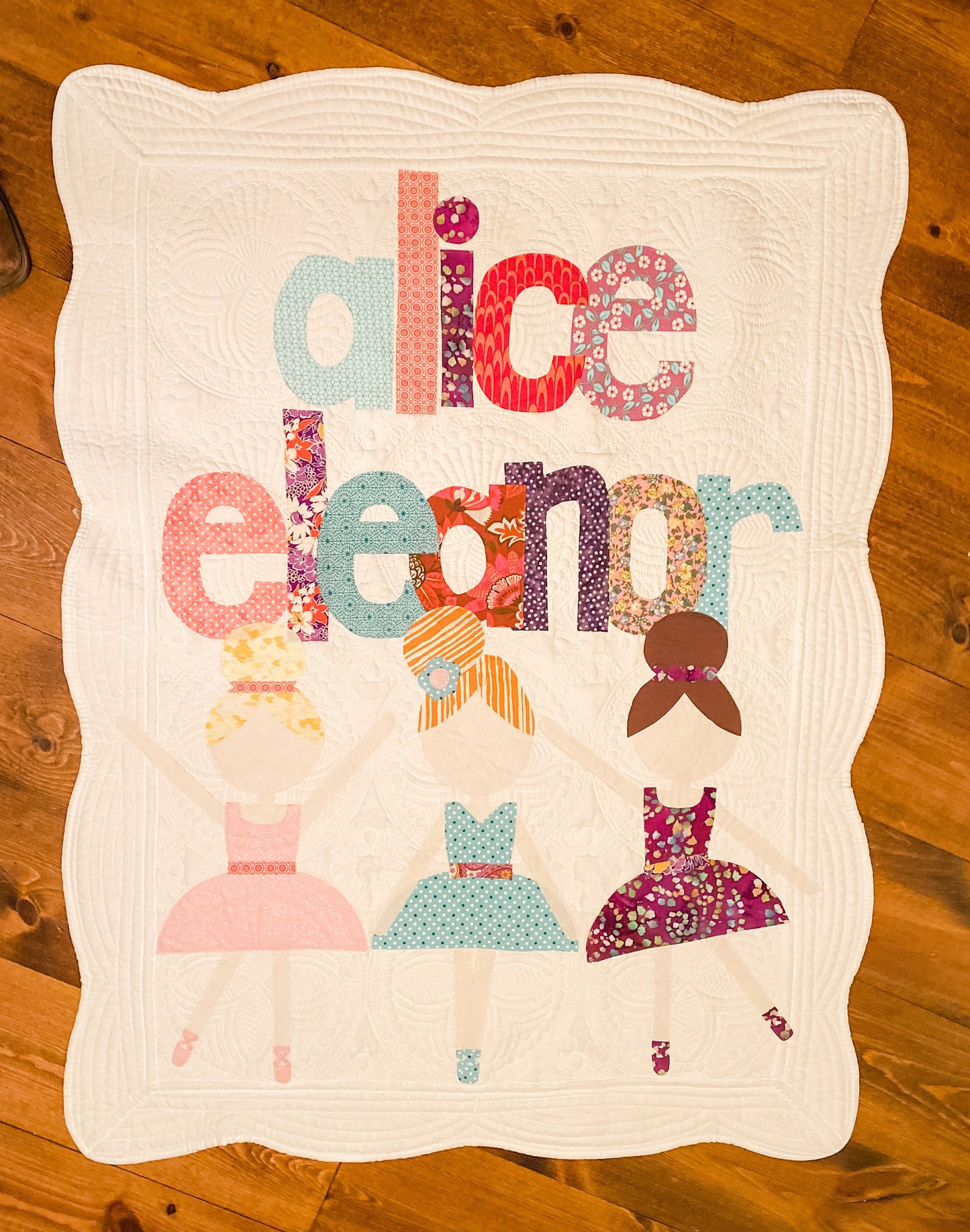 Ballerina Personalized Baby Quilt