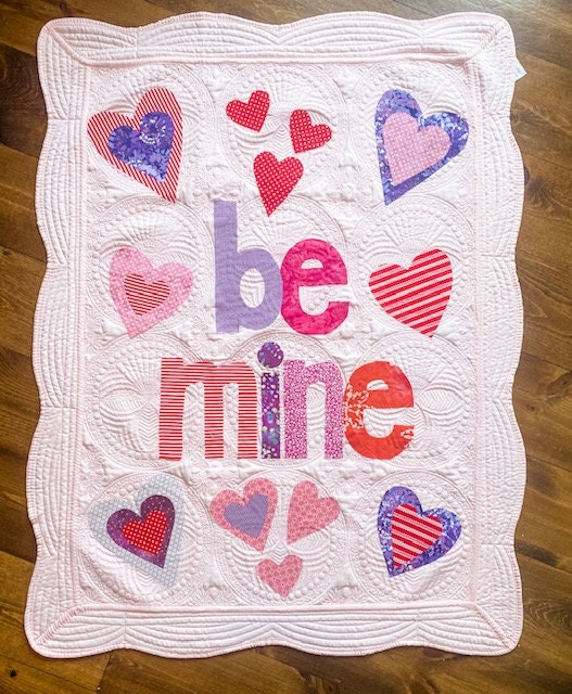 Valentine Personalized Baby Quilt
